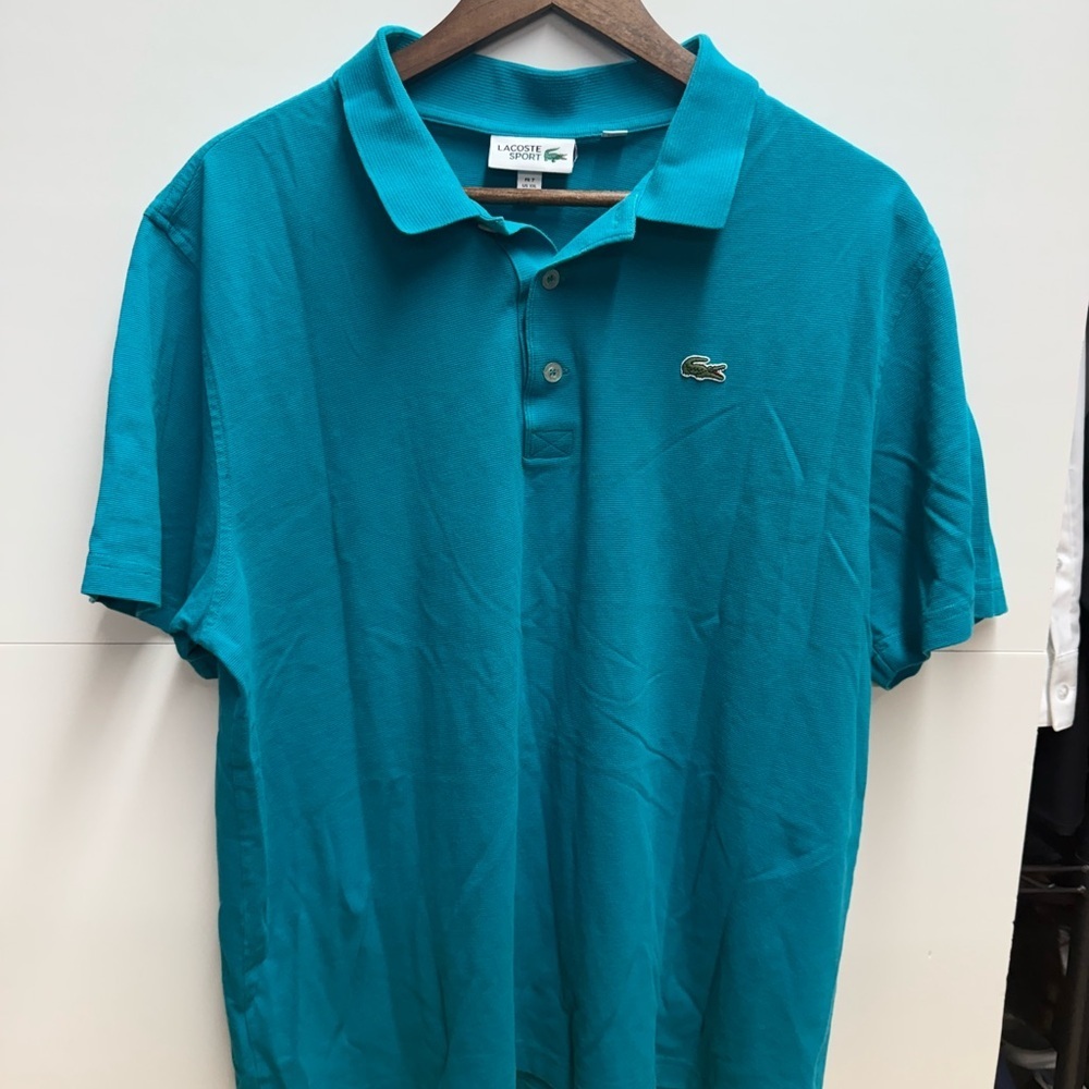 Lacoste Teal Green Short Sleeve Polo Shirt